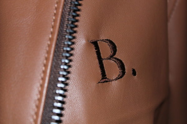 B. Signature Cognac Leather Jacket - Image 10